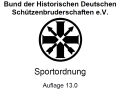Sportordnung 13.0 genehmigt