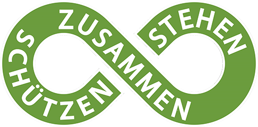 Schützen stehen zusammen